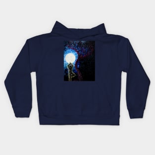 Full moon energy Kids Hoodie